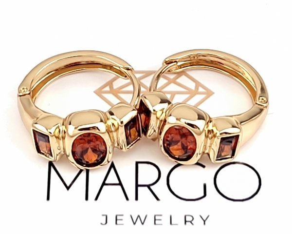 gold plated earrings with exclusive cubic zirconia