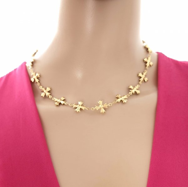 GOLD CHAIN NECKLACE celebrity STAINLESS STEEL