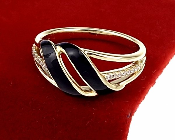 gold ring 18,60mm. gold-plated engagement xuping