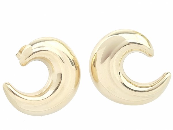gold earrings made of stainless steel