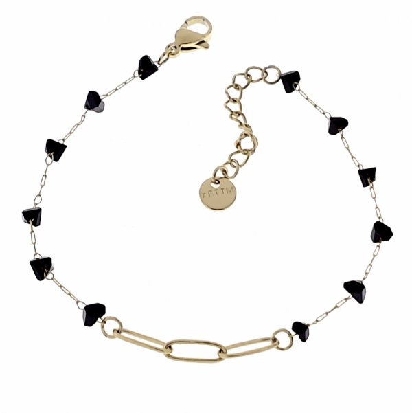 BRACELET GOLD CELEBRITY STAINLESS STEEL