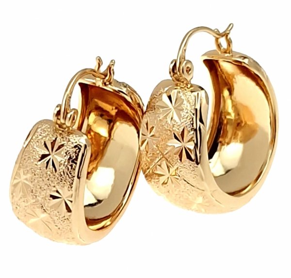 exclusive swarovski gold-plated earrings