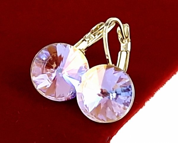 exclusive swarovski gold-plated earrings