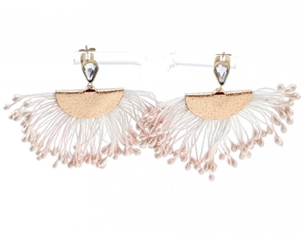 gold earrings made of stainless steel