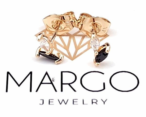 gold plated earrings with exclusive cubic zirconia