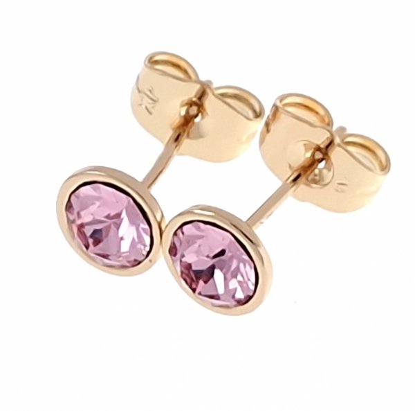 exclusive swarovski gold-plated earrings