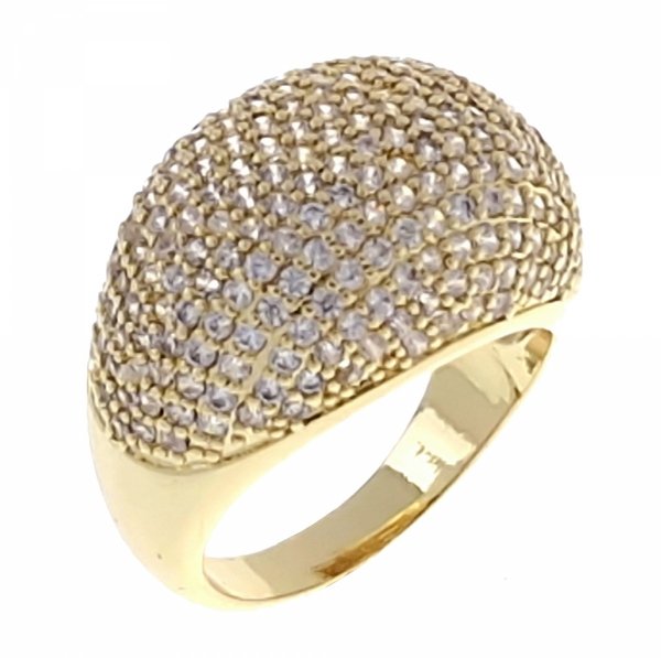 gold ring 18,60mm. gold-plated engagement xuping