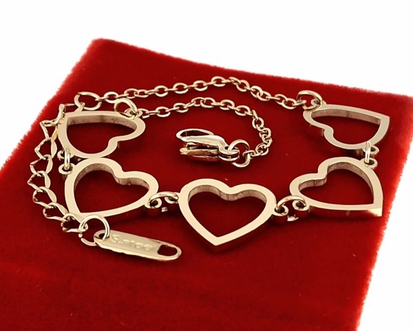 BRACELET GOLD CELEBRITY STAINLESS STEEL
