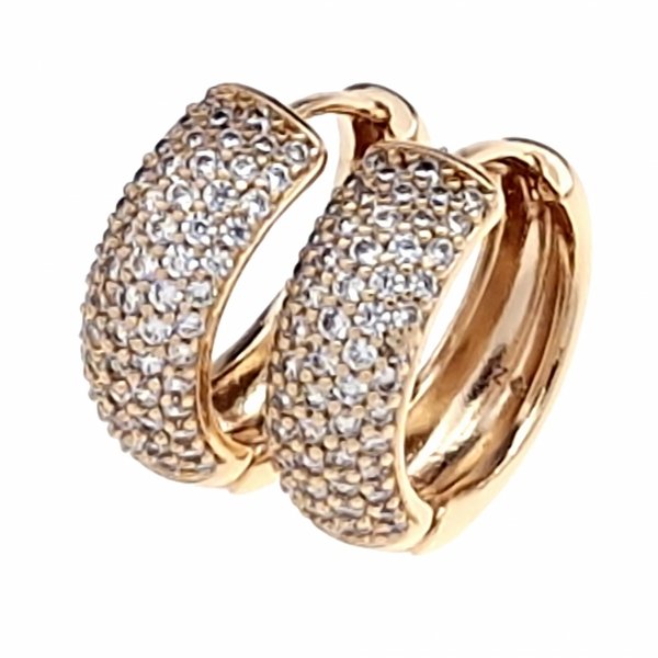 exclusive swarovski gold-plated earrings