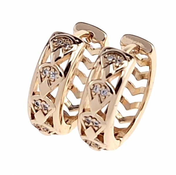 exclusive swarovski gold-plated earrings
