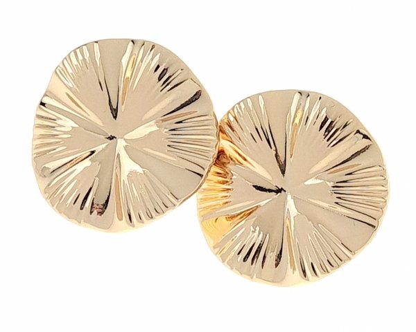 gold plated earrings with exclusive cubic zirconia