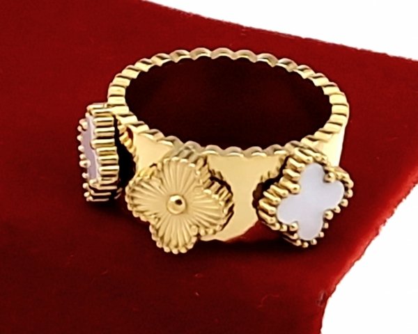 ring 19,00mm gold stainless steel