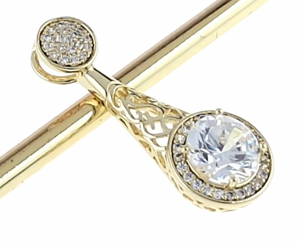 gold pendant 18k shiny xuping