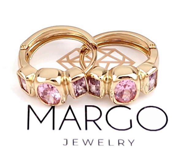 gold plated earrings with exclusive cubic zirconia
