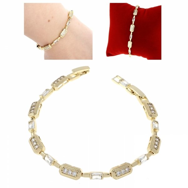gold bracelet for a gold-plated leg