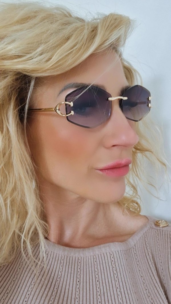 ok55 Damskie okulary przeciwsłoneczne muchy ozdobne UV400