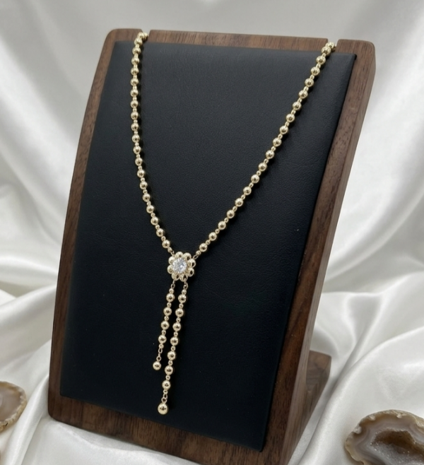 3768 Złoty łańcuszek naszyjnik 40+5cm pozłacany 14k 