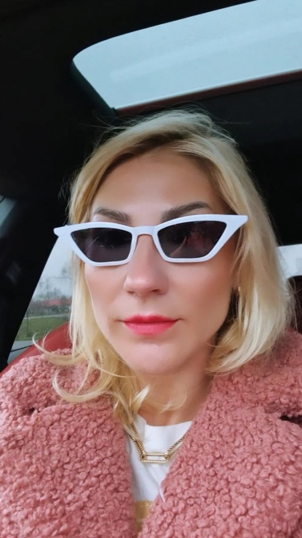 4995  Damskie okulary przeciwsłoneczne kocie ozdobne