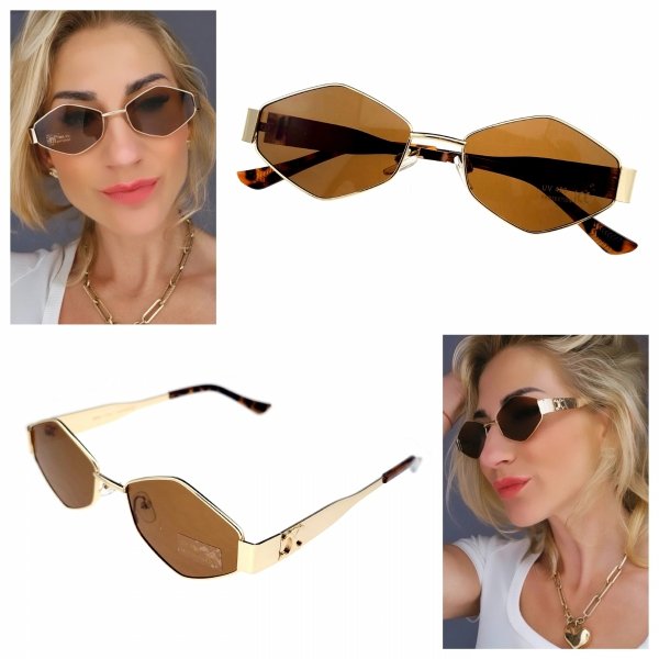 ok24 Damskie okulary przeciwsłoneczne muchy ozdobne UV400
