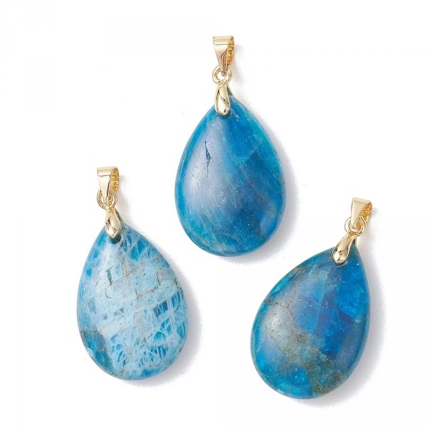 1920f Zawieszka apatyt  kamień naturalny łezka