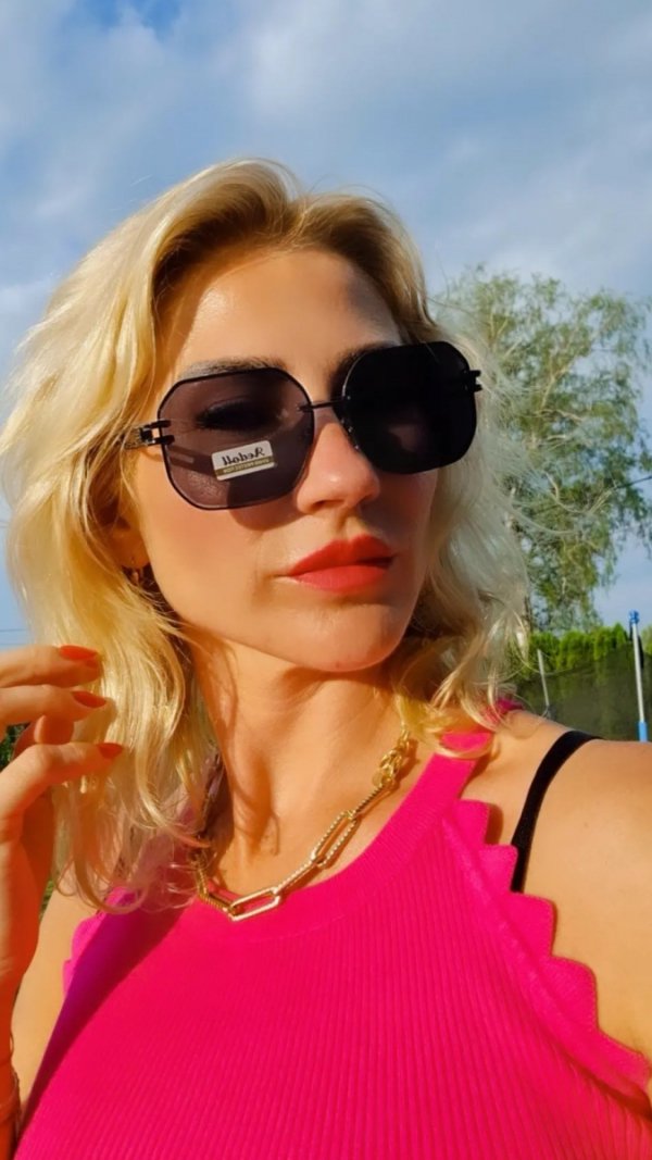 ok78 Damskie okulary przeciwsłoneczne muchy ozdobne UV400