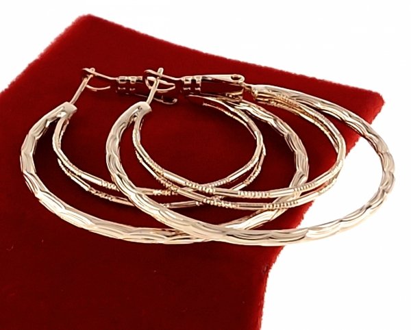 4611 Kolczyki złote pozłacane 18k Xuping wiszące