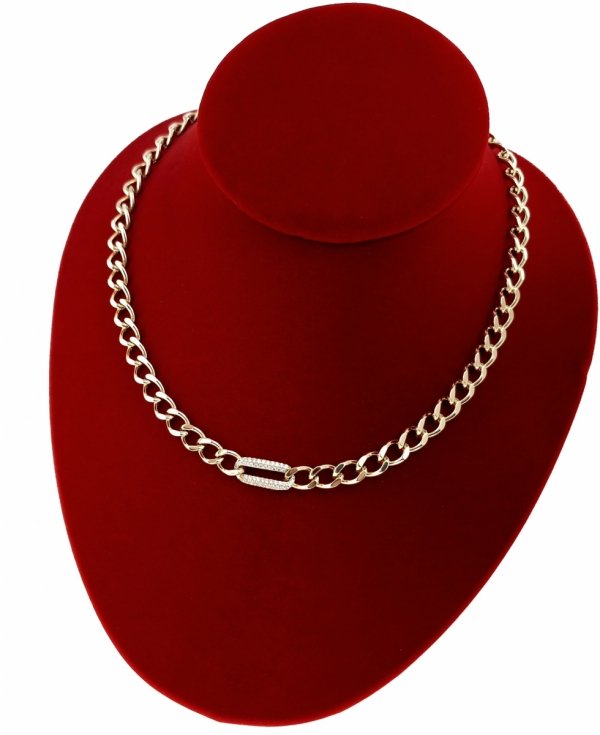 218k Złoty łańcuszek naszyjnik 43+2cm pozłacany 14k 