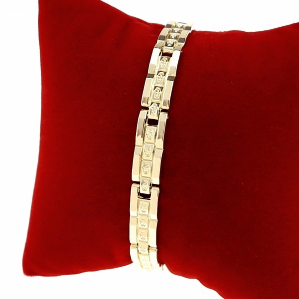 1836 Bransoletka złota elegancka 20cm pozłacana 14k Viki Lady