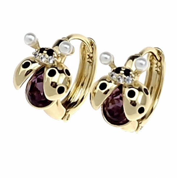 1654 Kolczyki złote pozłacane 14k wiszące Austrian Crystal