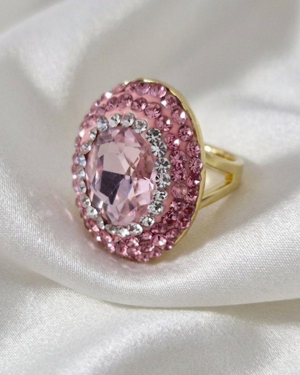 1440 Pierścionek złoty pozłacany 14k biżuteria królewska regulowany