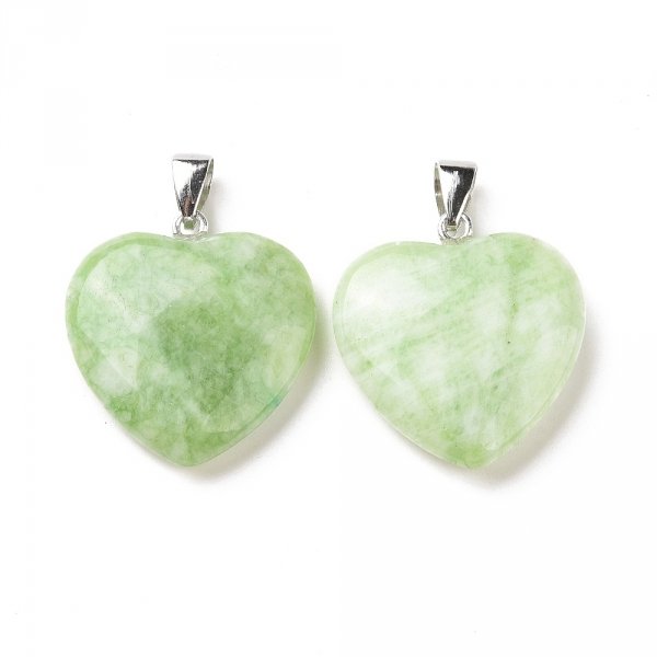 sz03 Zawieszka kwarc kamień naturalny 1 sztuka serce