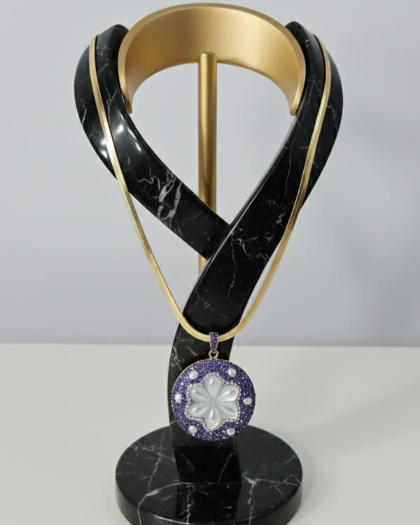 3320 Naszyjnik złoty 42cm pozłacany 14k perły