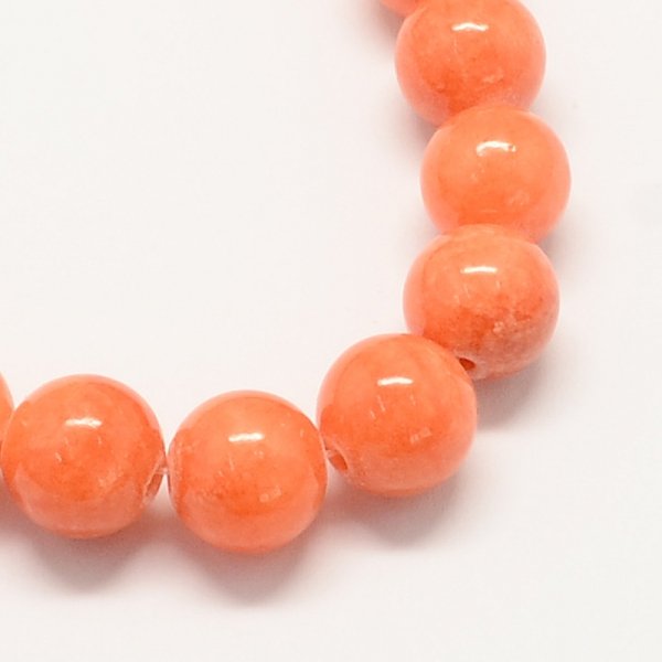 831 Jadeit kamień naturalny 8mm pasmo 38cm