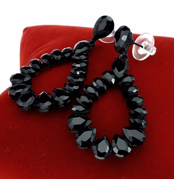 3732g Kolczyki złote pozłacane wiszące 14K cyrkonie 