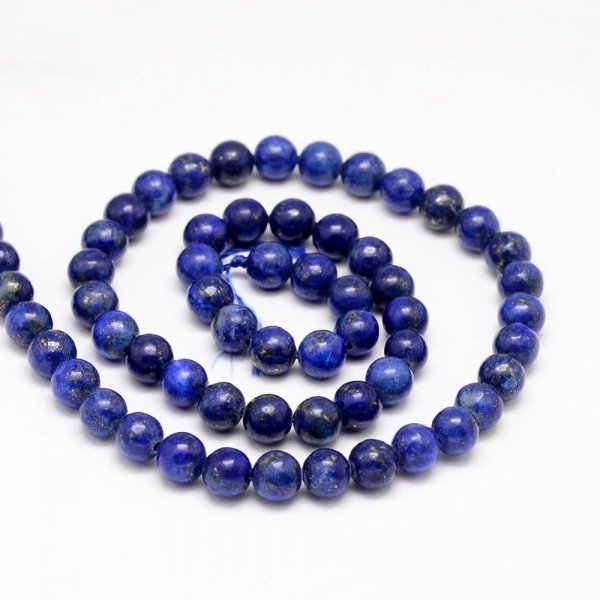 2356 Lapis lazuli kamień naturalny 10mm pasmo 38cm