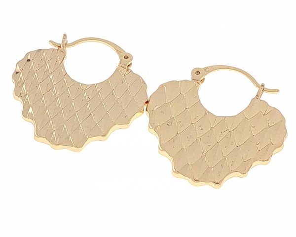 0232 Złote kolczyki pozłacane 18k Xuping wiszące
