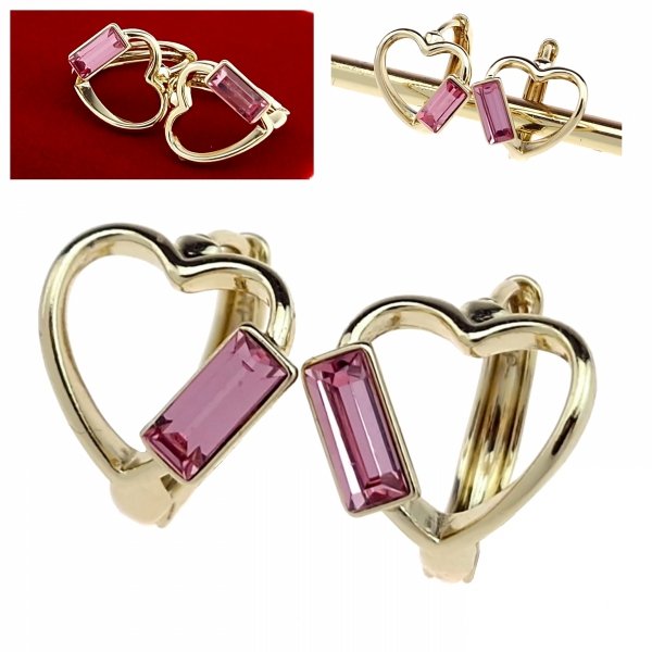 4820 Kolczyki złote pozłacane 14k wiszące Austrian Crystal