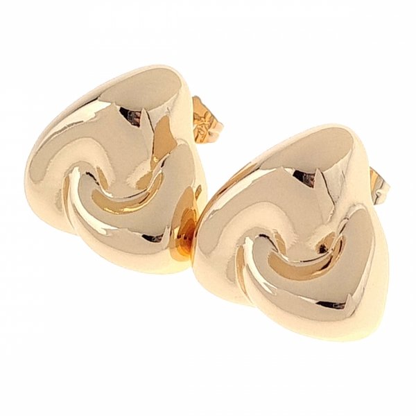 2441b Złote kolczyki pozłacane 18k Xuping wtyczki 
