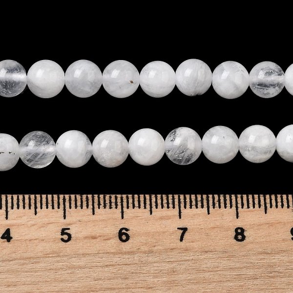 4604 Kamień księżycowy kamień naturalny 6mm sznur 38cm