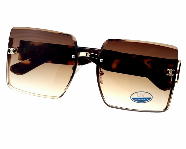 ok51 Damskie okulary przeciwsłoneczne ozdobne lato wakacje UV400