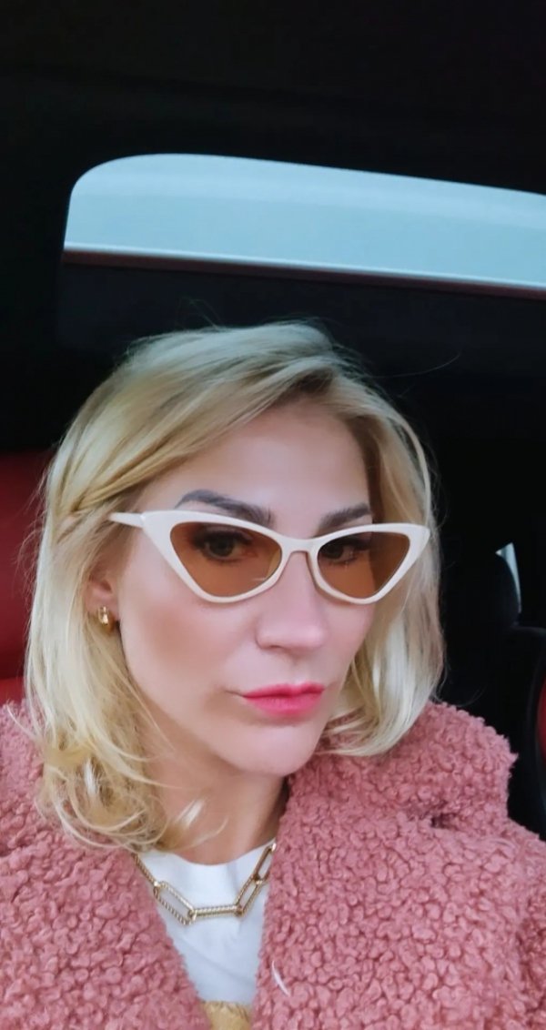4996 Damskie okulary przeciwsłoneczne kocie ozdobne