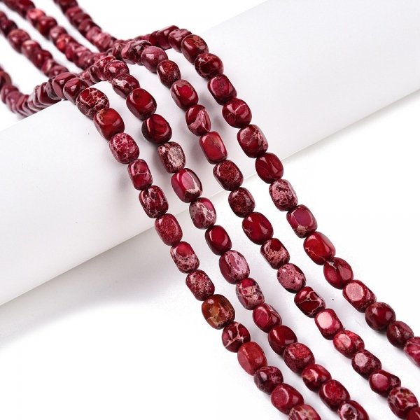 sz261 Jaspis cesarski kamień naturalny 6mm pasmo 40cm