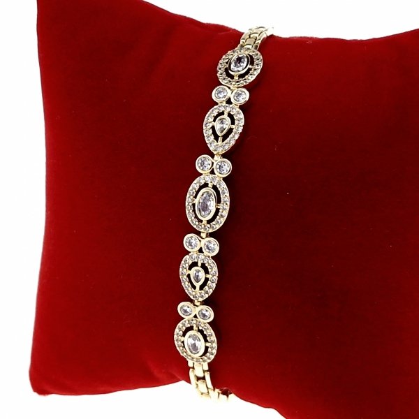 1827 Bransoletka elegancka złota 17cm pozłacana 14k Xuping 