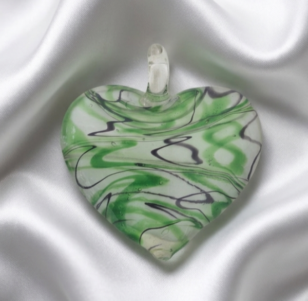 1599h Zawieszka szkło weneckie serce 