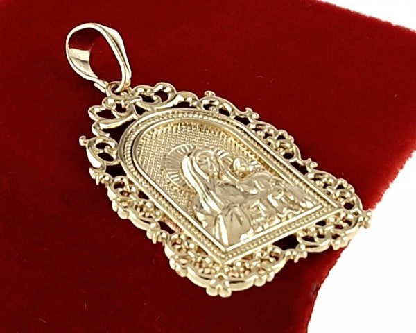 2761 Złota zawieszka błyszcząca pozłacana 14k Xuping medalik