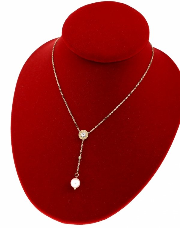 3815 Złoty łańcuszek 40+5 naszyjnik stal chirurgiczna nierdzewna 316L 