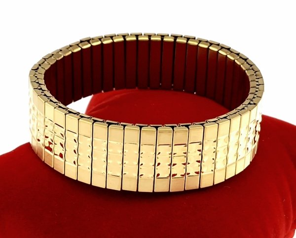 3787 Bransoletka elegancka stal chirurgiczna 316L modułowa Italian rozciągliwa 