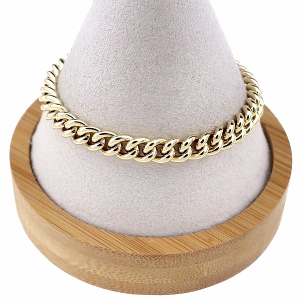 405 Bransoletka elegancka złota 19cm pozłacana 14k Xuping 