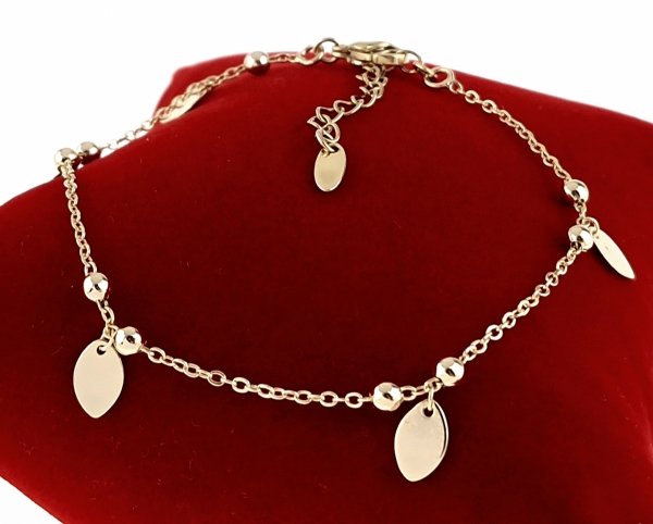 4983 Bransoletka elegancka złota 18+5cm pozłacana 14k Xuping