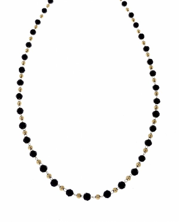 2457 Złoty łańcuszek 45+5 naszyjnik stal chirurgiczna nierdzewna 316L